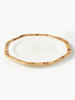 Handbeschilderde dinerborden Bamboo^Westwing Fashion