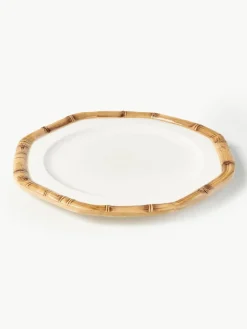Handbeschilderde dinerborden Bamboo^Westwing Fashion