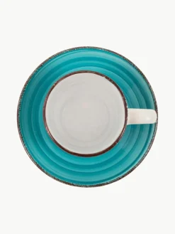 Handbeschilderde espresso kopjes Baita met schoteltjes, 6-delig^Villa D'Este Home Tivoli Sale