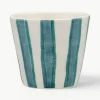 Handbeschilderde espresso kopjes Powder Striped, 2 stuks^Anna + Nina Clearance