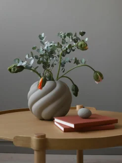 Handbeschilderde keramische vaas Twist Ball, H 20 cm^Cooee Design Sale