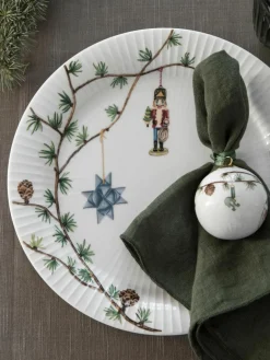 Handbeschilderde kerstdinerborden Hammershøi, 4 stuks^KÄHLER Sale