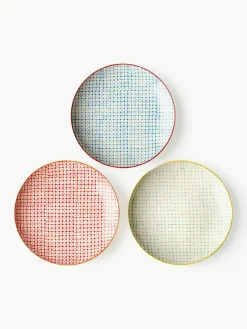 Handbeschilderde ontbijtbord Carla met een speels patroon, set van 3^Bloomingville Fashion