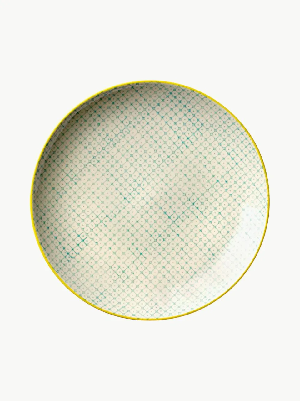 Handbeschilderde ontbijtbord Carla met een speels patroon, set van 3^Bloomingville Fashion