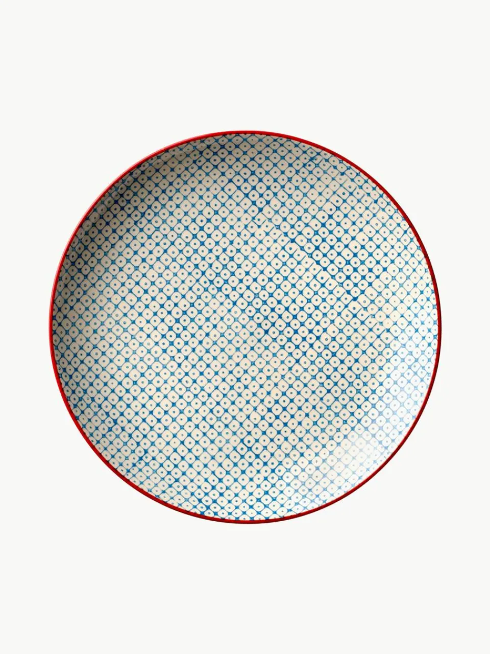 Handbeschilderde ontbijtbord Carla met een speels patroon, set van 3^Bloomingville Fashion