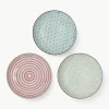 Handbeschilderde ontbijtborden Patrizia, set van 3^Bloomingville Outlet