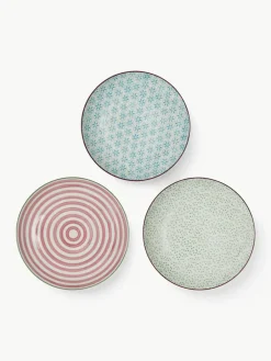 Handbeschilderde ontbijtborden Patrizia, set van 3^Bloomingville Outlet