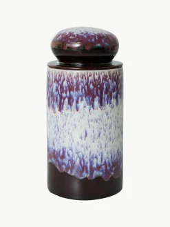 Handbeschilderde opbergpot 70's^HKLIVING Clearance