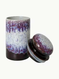 Handbeschilderde opbergpot 70's^HKLIVING Clearance