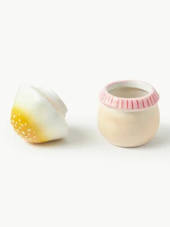Handbeschilderde opbergpot Magic Mushroom van dolomiet^&k Amsterdam Clearance