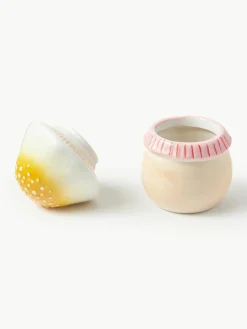 Handbeschilderde opbergpot Magic Mushroom van dolomiet^&k Amsterdam Clearance