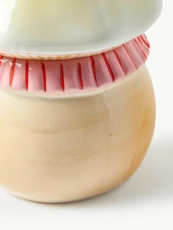 Handbeschilderde opbergpot Magic Mushroom van dolomiet^&k Amsterdam Clearance