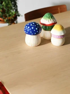 Handbeschilderde opbergpot Magic Mushroom van dolomiet^&k Amsterdam Clearance