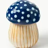 Handbeschilderde opbergpot Magic Mushroom van dolomiet^&k Amsterdam Online