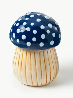 Handbeschilderde opbergpot Magic Mushroom van dolomiet^&k Amsterdam Online