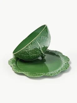 Handbeschilderde serveerplateau Cabbage met deksel^BORDALLO PINHEIRO Clearance