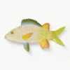 Handbeschilderde serveerplateau Fish van dolomiet^&k Amsterdam New