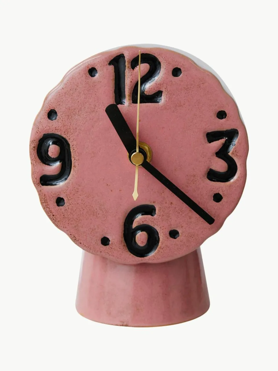 Handbeschilderde tafelklok Retro van keramiek^HKLIVING Outlet