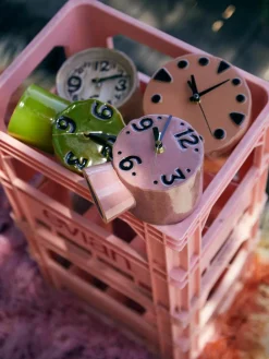 Handbeschilderde tafelklok Retro van keramiek^HKLIVING Outlet