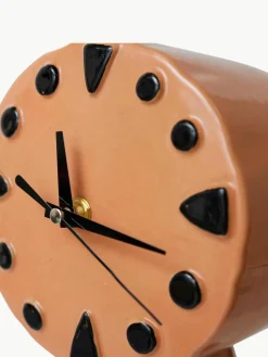 Handbeschilderde tafelklok Retro van keramiek^HKLIVING Outlet