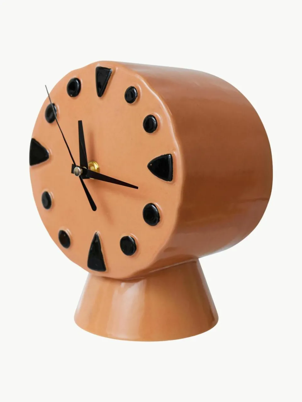 Handbeschilderde tafelklok Retro van keramiek^HKLIVING Outlet