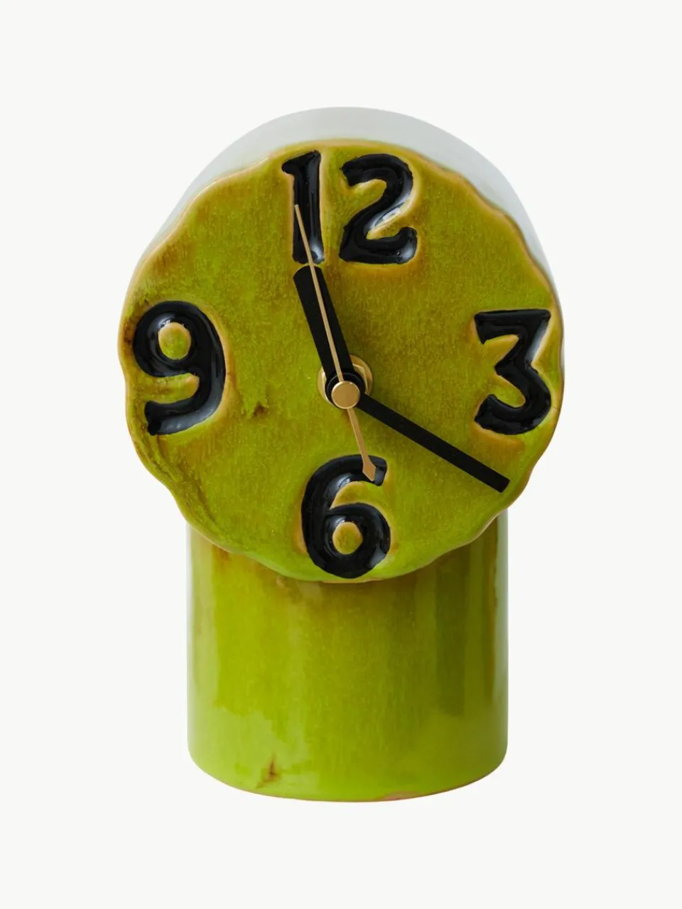Handbeschilderde tafelklok Retro van keramiek^HKLIVING Discount