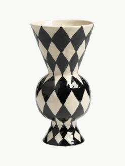 Handbeschilderde vaas Rhombic, H 30 cm^&k Amsterdam Sale