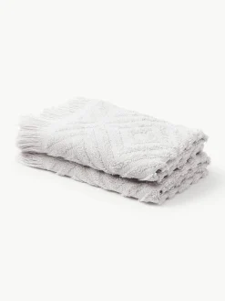 Handdoek Jacqui met hoog-laag patroon, in verschillende formaten^Westwing Collection Discount