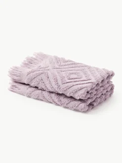 Handdoek Jacqui met hoog-laag patroon, in verschillende formaten^Westwing Collection Outlet