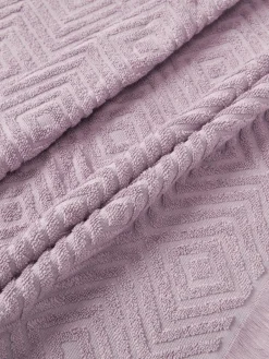 Handdoek Jacqui met hoog-laag patroon, in verschillende formaten^Westwing Collection Outlet