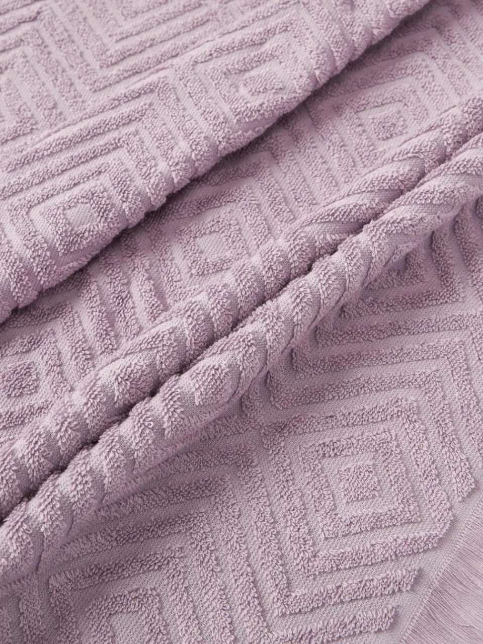 Handdoek Jacqui met hoog-laag patroon, in verschillende formaten^Westwing Collection Outlet