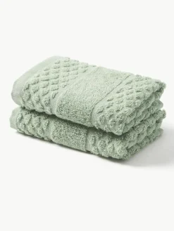 Handdoek Katharina met honingraatpatroon in verschillende formaten^Westwing Collection Fashion