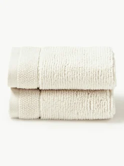 Handdoek Luxe met gestreepte rand, in verschillende formaten^Westwing Collection Fashion