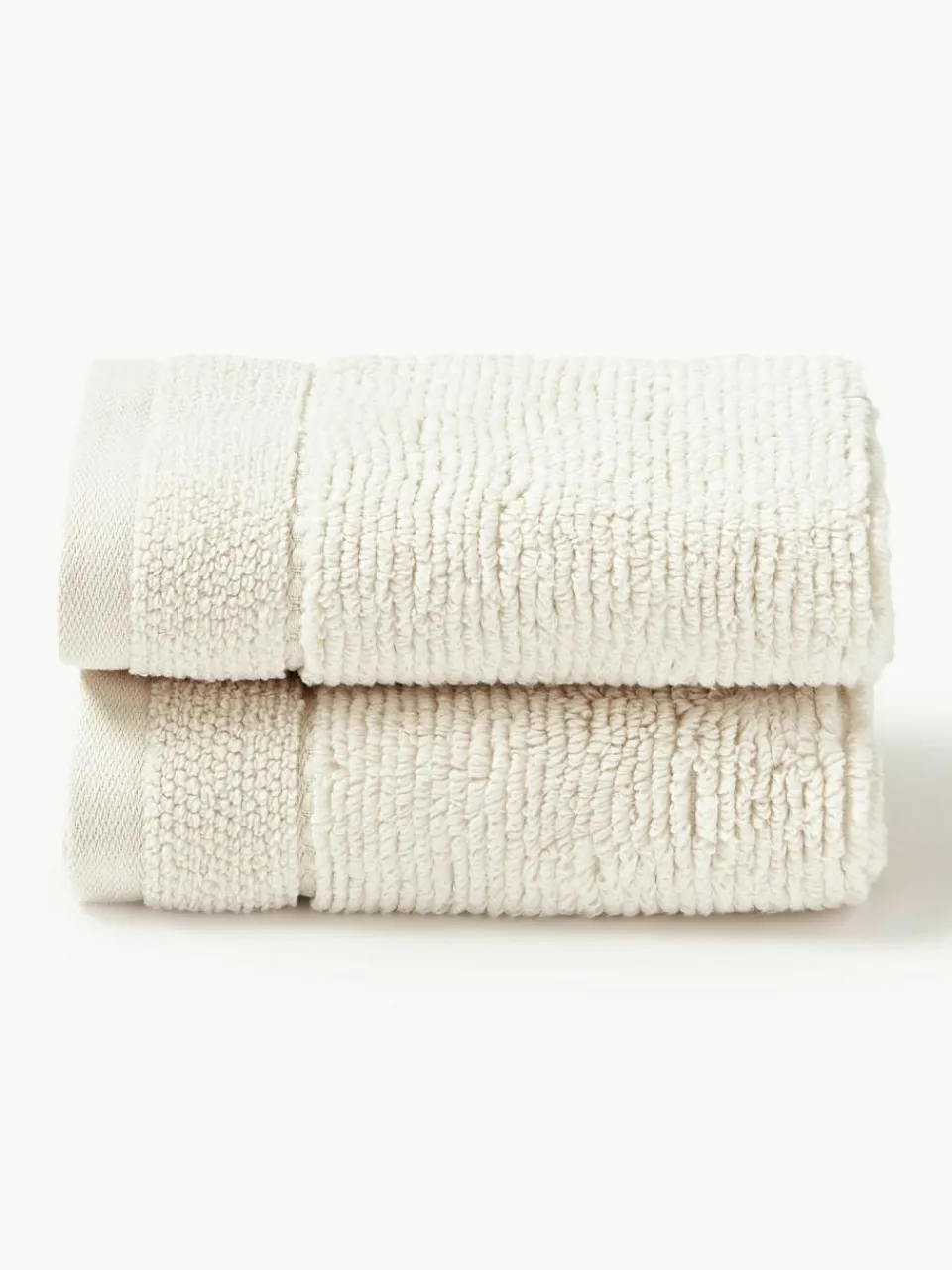 Handdoek Luxe met gestreepte rand, in verschillende formaten^Westwing Collection Fashion