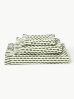 Handdoekenset Juniper met hoog-laag structuur, in verschillende setgroottes^Westwing Collection Fashion