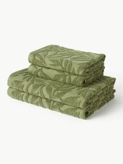 Handdoekenset Leaf, in verschillende setgroottes^Westwing Collection Outlet