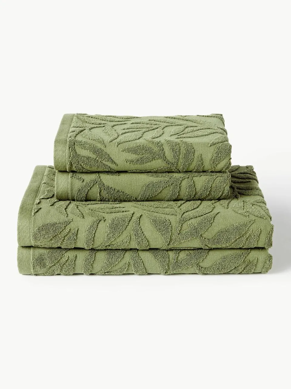 Handdoekenset Leaf, in verschillende setgroottes^Westwing Collection Outlet