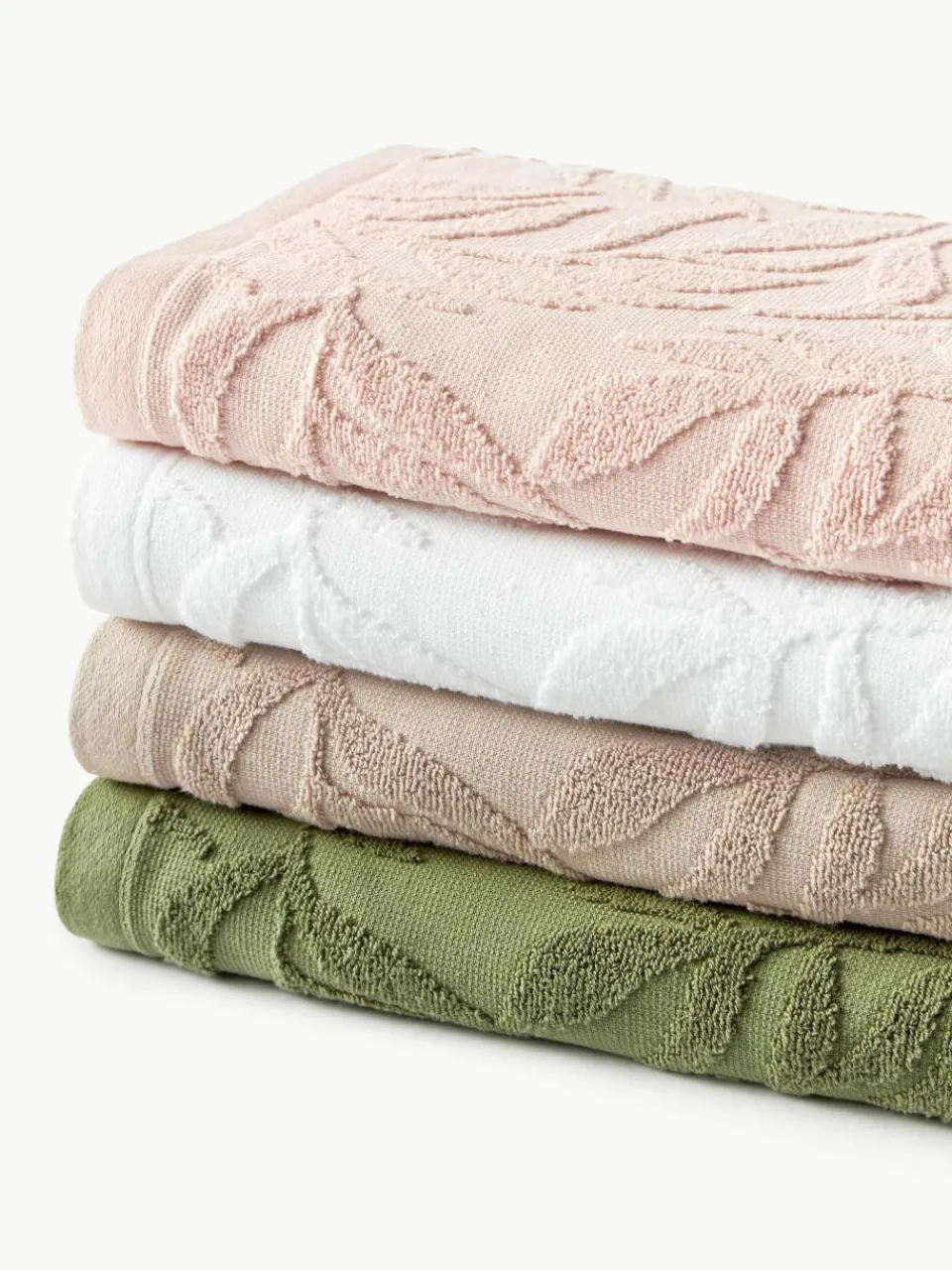 Handdoekenset Leaf, in verschillende setgroottes^Westwing Collection Outlet