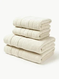 Handdoekenset Luxe met gestreepte rand, in verschillende setgroottes^Westwing Collection Hot