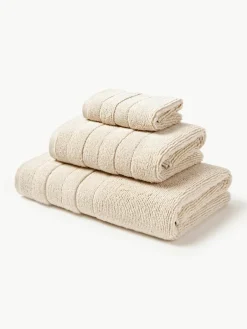 Handdoekenset Luxe met gestreepte rand, in verschillende setgroottes^Westwing Collection Fashion