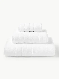 Handdoekenset Luxe met gestreepte rand, in verschillende setgroottes^Westwing Collection Online