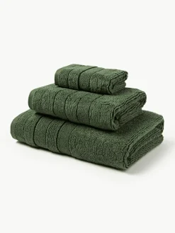 Handdoekenset Luxe met gestreepte rand, in verschillende setgroottes^Westwing Collection Online