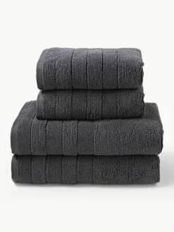 Handdoekenset Luxe met gestreepte rand, in verschillende setgroottes^Westwing Collection Online