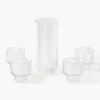 Handgeblazen waterkaraf met Angoli glazen, set van 5^Westwing Collection Outlet