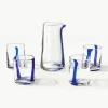 Handgeblazen waterkaraf Taha met waterglazen, set van 5^Westwing Collection Discount