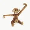 Handgemaakt decoratief object Monkey van teakhout, H 10 cm^KAY BOJESEN Sale