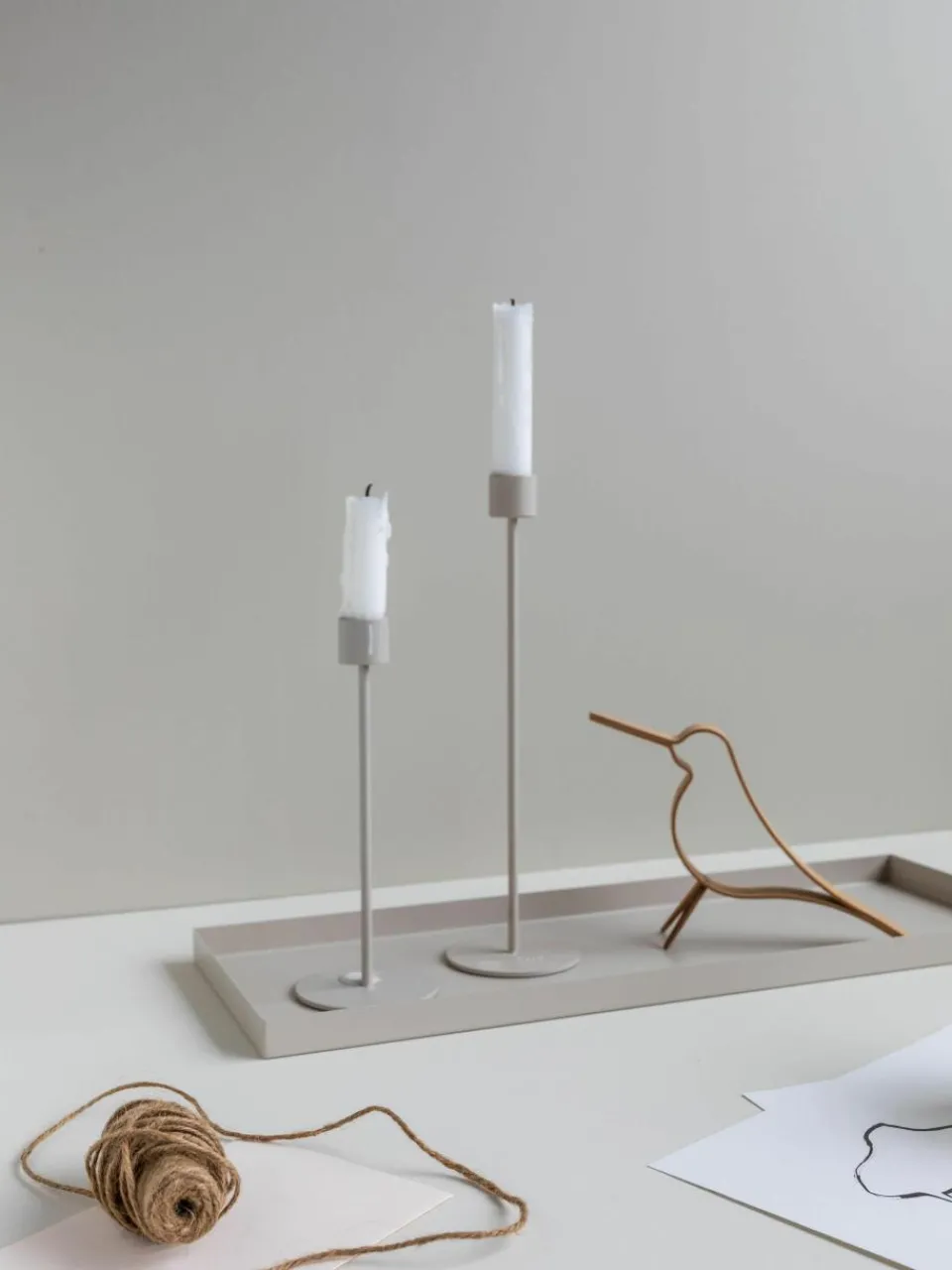 Handgemaakt decoratief object Woody in de vorm van een vogel^Cooee Design Clearance