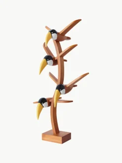 Handgemaakt decoratief object Toucan van mahoniehout^HKLIVING Clearance