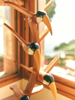 Handgemaakt decoratief object Toucan van mahoniehout^HKLIVING Clearance
