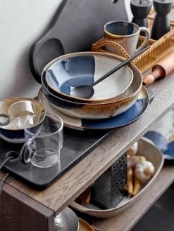 Handgemaakt dinerbord Jules met kleurverloop, 2 stuks^Bloomingville New